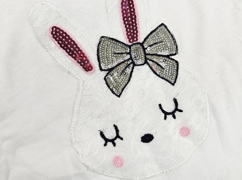 Dolphin - Korean Children Fashion - #designkidswear - Bunny Frill Tee - 4