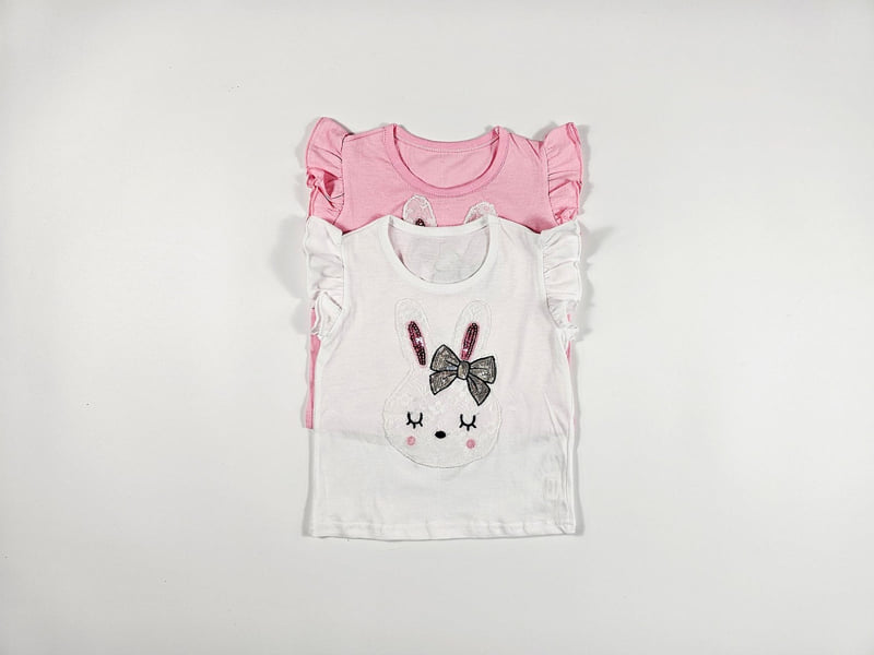 Dolphin - Korean Children Fashion - #fashionkids - Bunny Frill Tee - 5