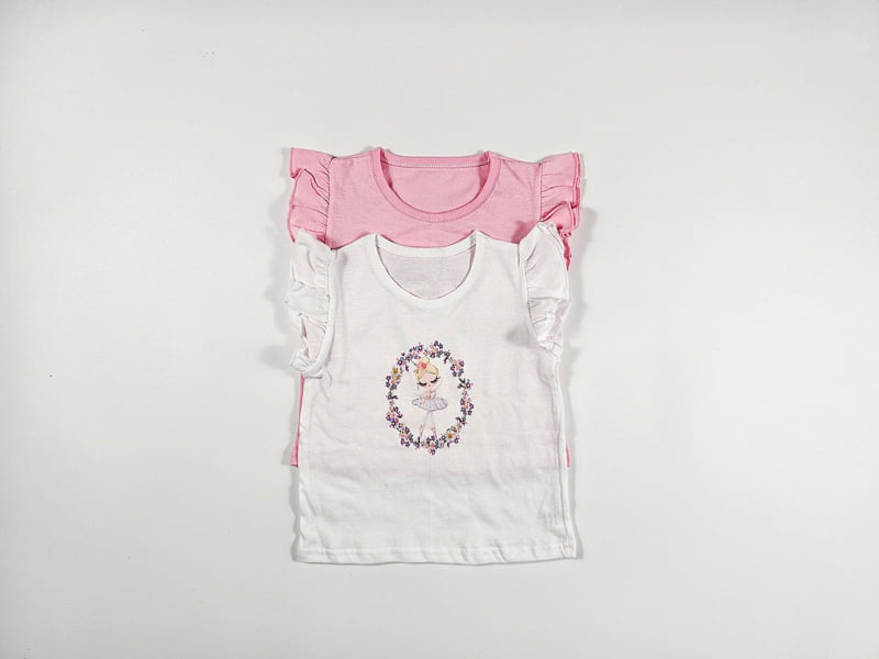 Dolphin - Korean Children Fashion - #kidsstore - Ballerina Girl Frill Tee - 6