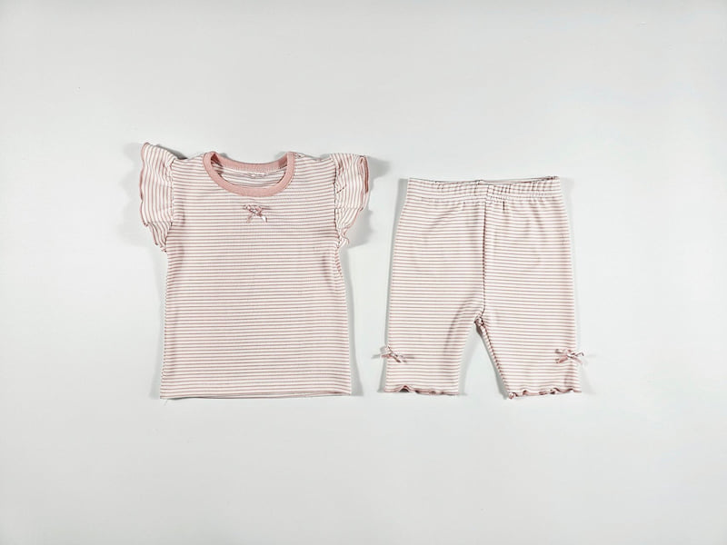 Dolphin - Korean Children Fashion - #littlefashionista - Stripe Frill Tee - 5
