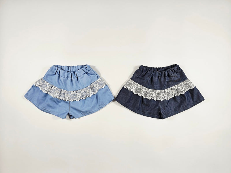 Dolphin - Korean Children Fashion - #magicofchildhood - Hazy Denim Skort