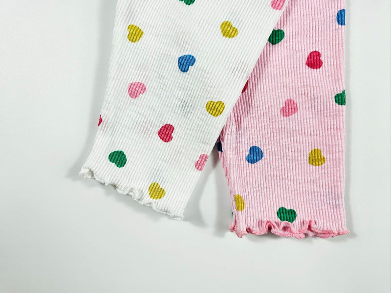 Dolphin - Korean Children Fashion - #prettylittlegirls - Heart Leggings - 5