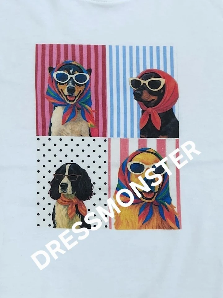 Dress Monster - Korean Children Fashion - #childofig - Four-Cut Tee