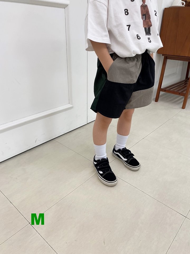 Dress Monster - Korean Children Fashion - #childofig - Block Shorts - 7