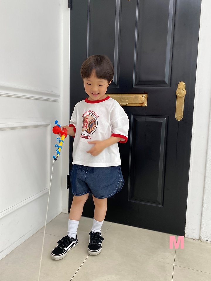 Dress Monster - Korean Children Fashion - #childrensboutique - Gochujang Ringer Tee - 5