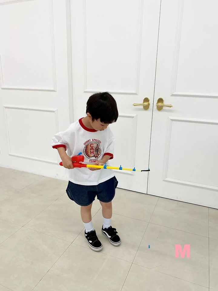 Dress Monster - Korean Children Fashion - #designkidswear - Gochujang Ringer Tee - 6