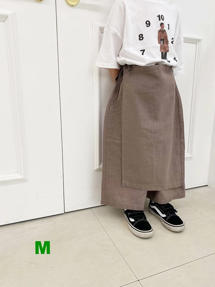 Dress Monster - Korean Children Fashion - #discoveringself - Linen Wrap Pants - 9