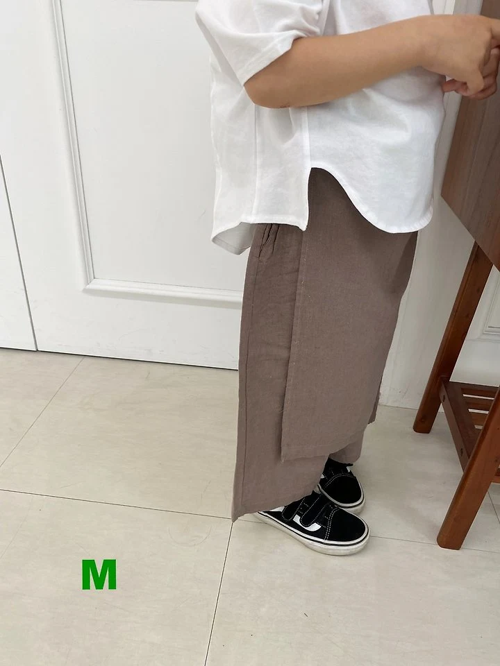 Dress Monster - Korean Children Fashion - #fashionkids - Linen Wrap Pants - 10