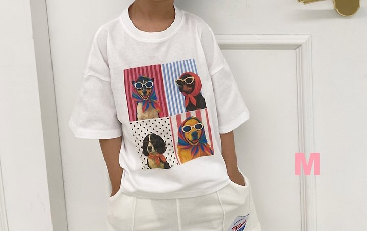 Dress Monster - Korean Children Fashion - #kidsshorts - Four-Cut Tee - 6