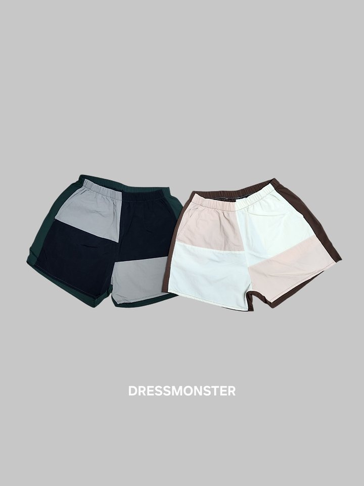 Dress Monster - Korean Children Fashion - #kidzfashiontrend - Block Shorts
