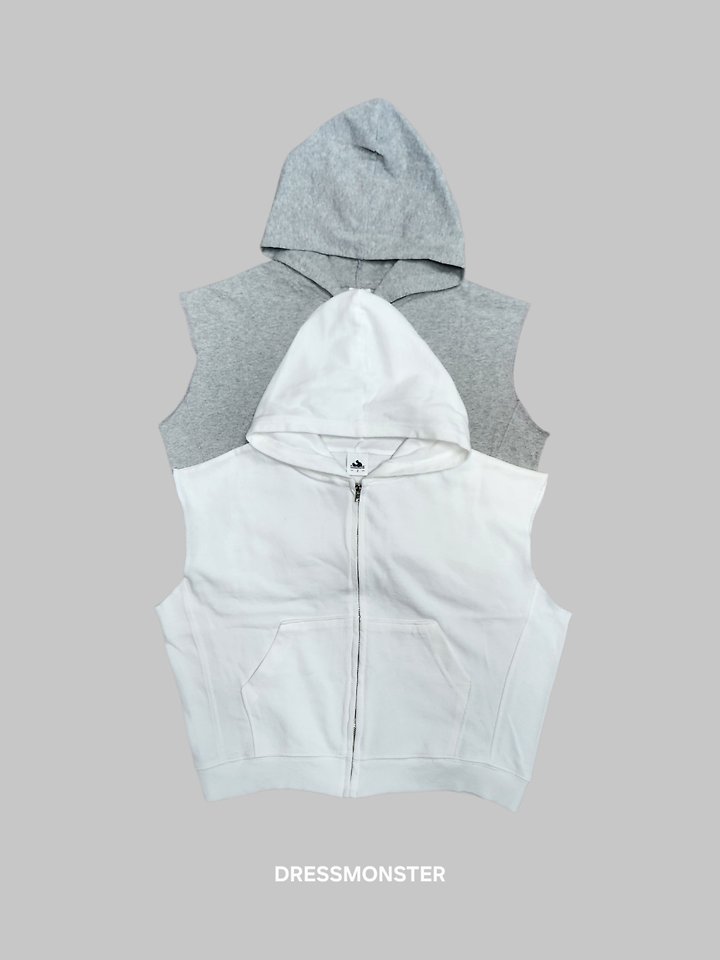 Dress Monster - Korean Children Fashion - #minifashionista - Sleeveless Zip-Up