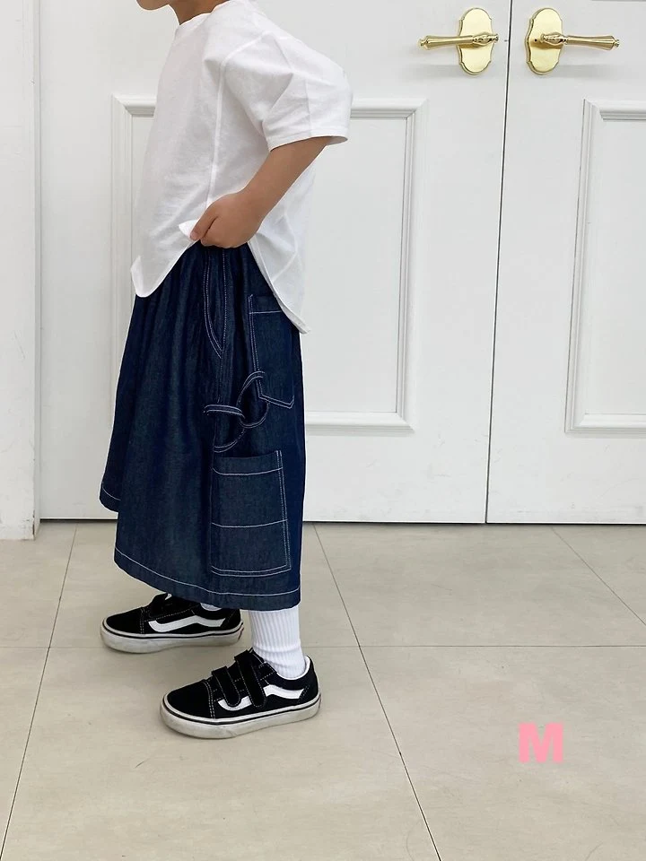 Dress Monster - Korean Children Fashion - #prettylittlegirls - Bermuda Carpenter Pants - 9