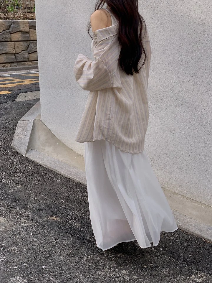 Dress Room - Korean Women Fashion - #momslook - Pure Airy Skirt - 7