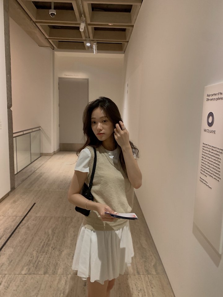 Dress Room - Korean Women Fashion - #momslook - Pom Pom Knit Vest - 7
