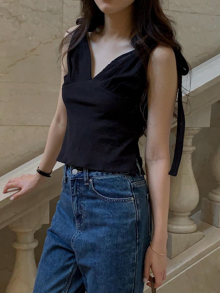 Dress Room - Korean Women Fashion - #momslook - Bay Ribbon Blouse