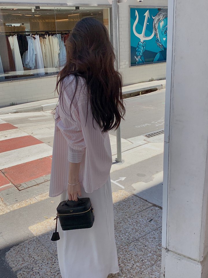 Dress Room - Korean Women Fashion - #momslook - Molly Stripe Shirt - 2