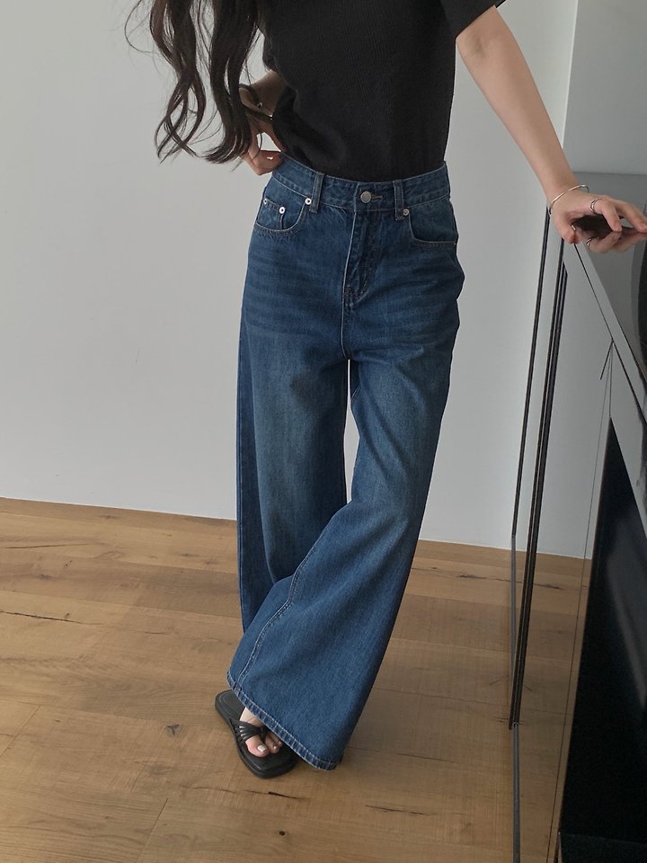 Dress Room - Korean Women Fashion - #momslook - Bonnie Denim Pants - 2