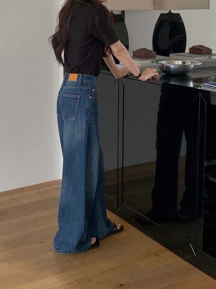 Dress Room - Korean Women Fashion - #momslook - Bonnie Denim Pants - 3