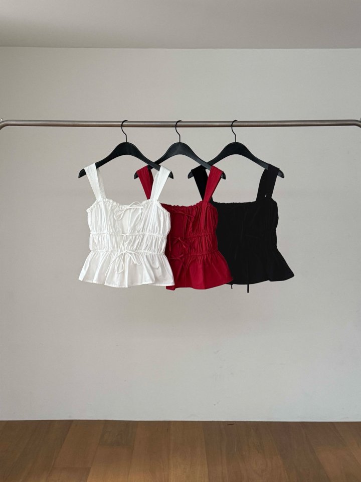 Dress Room - Korean Women Fashion - #momslook - Square Ribbon Blouse