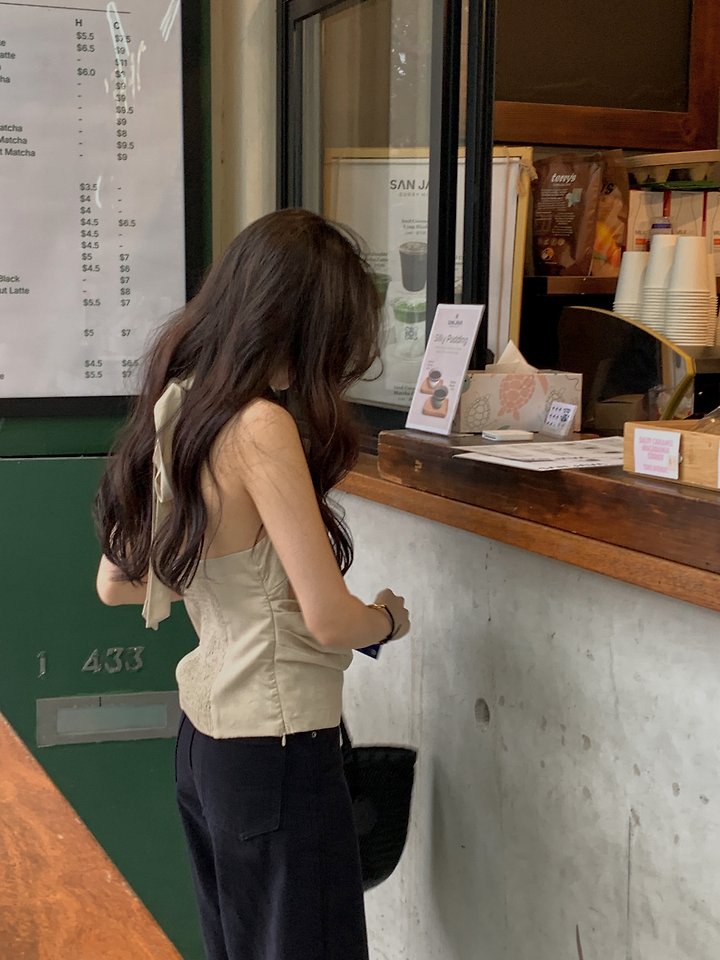 Dress Room - Korean Women Fashion - #pursuepretty - Audrey Linen Halter Blouse - 9