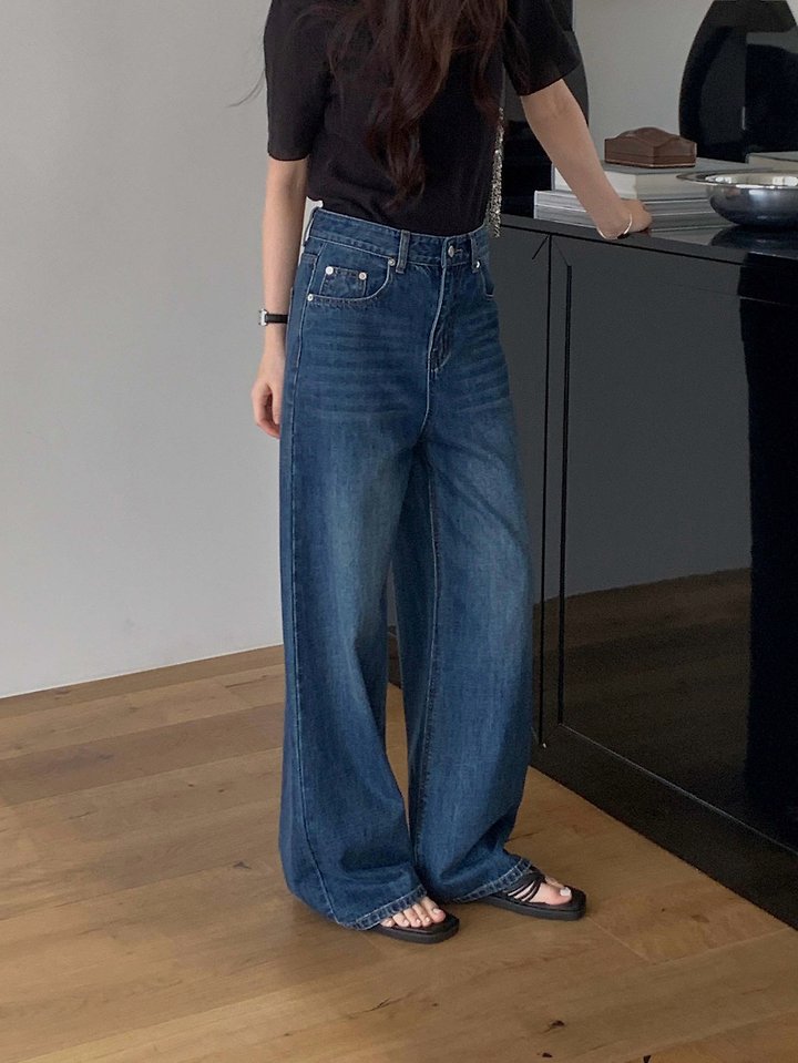 Dress Room - Korean Women Fashion - #restrostyle - Bonnie Denim Pants - 8