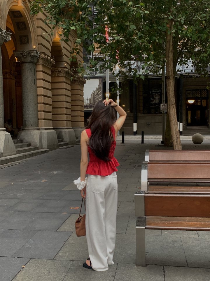 Dress Room - Korean Women Fashion - #vintageinspired - Basic Cotton Pants - 3