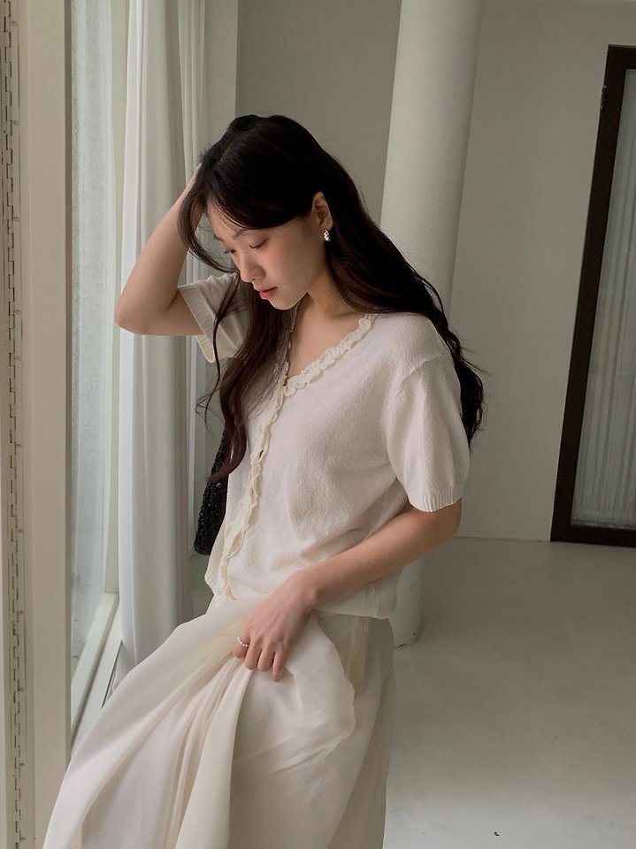 Dress Room - Korean Women Fashion - #womensfashion - Daisy Frill Cardigan - 3