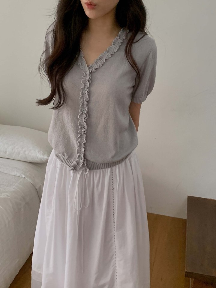 Dress Room - Korean Women Fashion - #womensfashion - Daisy Frill Cardigan - 7