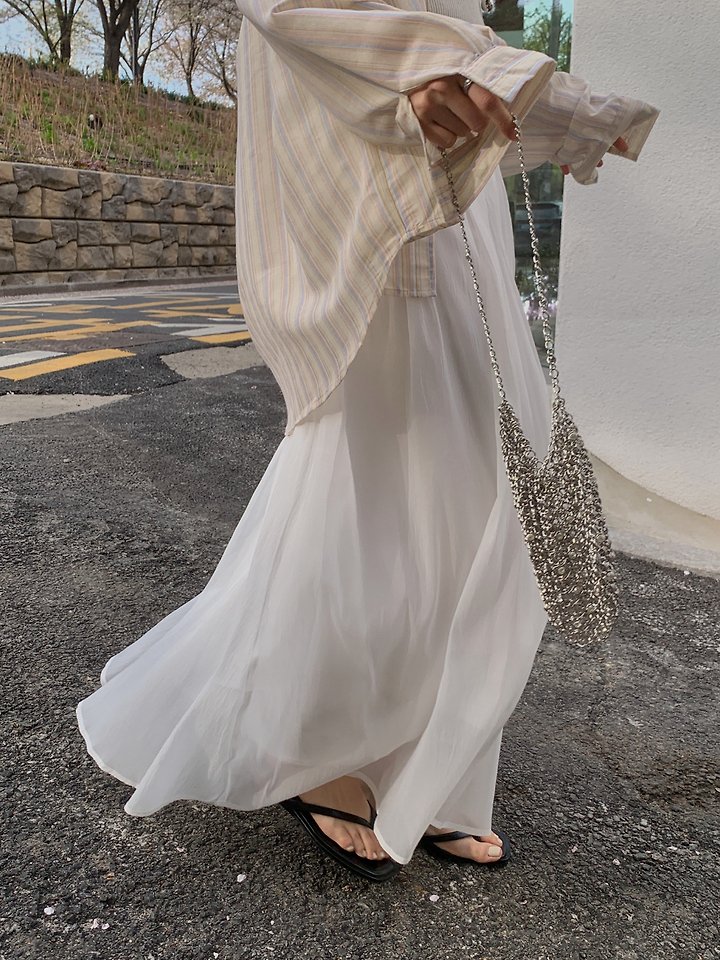 Dress Room - Korean Women Fashion - #womensfashion - Pure Airy Skirt - 10