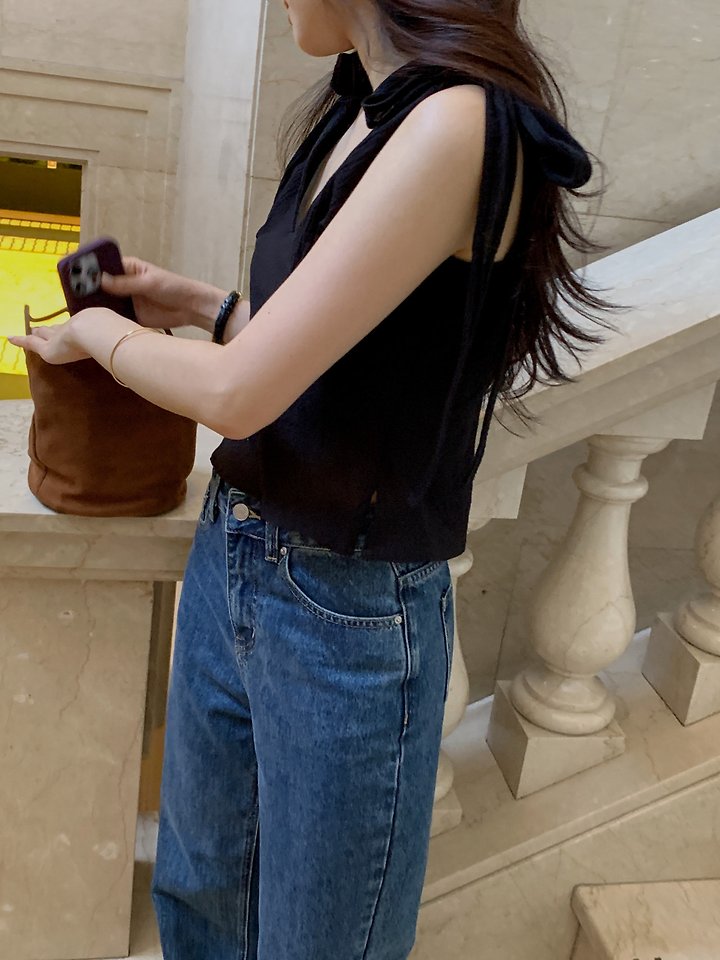 Dress Room - Korean Women Fashion - #womensfashion - Bay Ribbon Blouse - 2