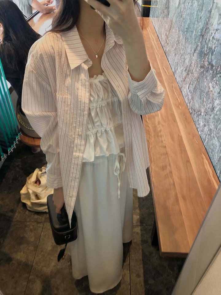 Dress Room - Korean Women Fashion - #womensfashion - Molly Stripe Shirt - 5