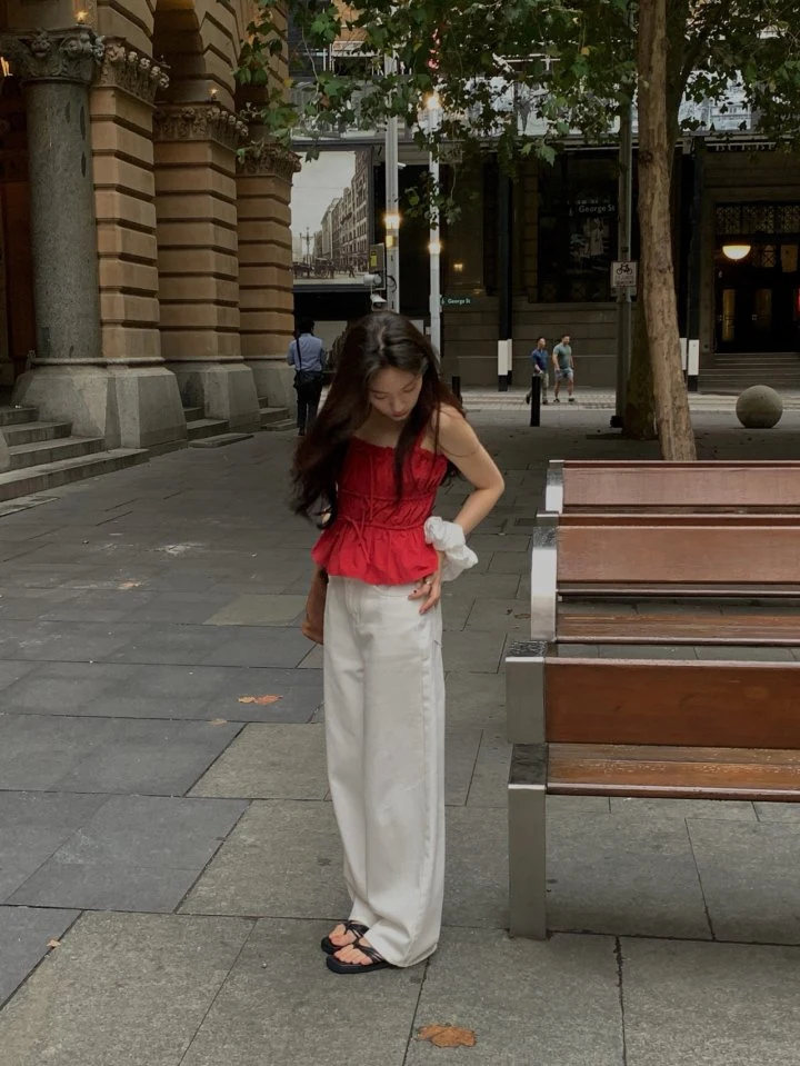 Dress Room - Korean Women Fashion - #womensfashion - Basic Cotton Pants - 2