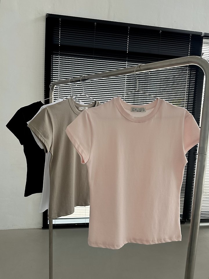 Dress U - Korean Women Fashion - #momslook - Compact Silhouette Tee - 8