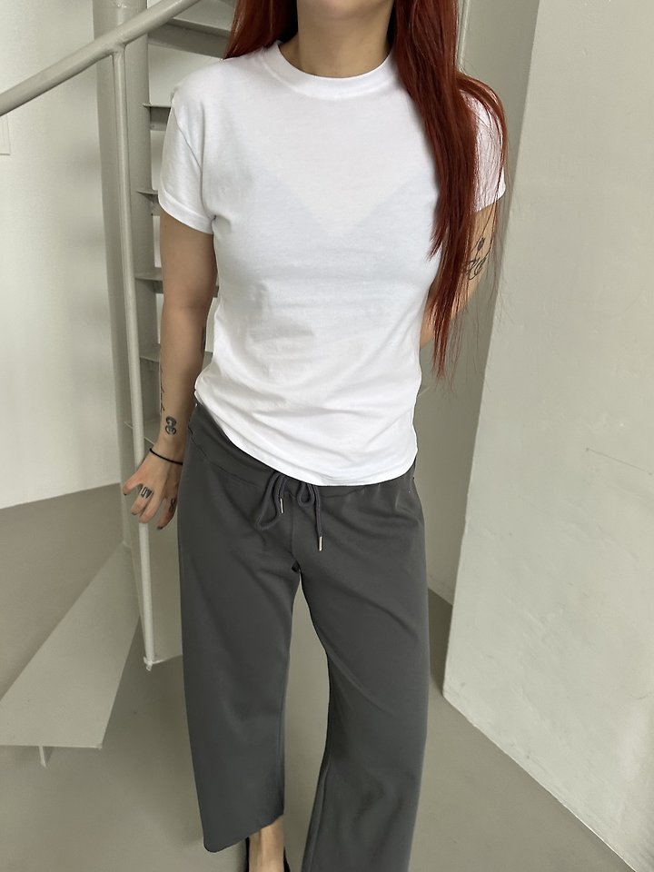 Dress U - Korean Women Fashion - #momslook - Compact Silhouette Tee - 9