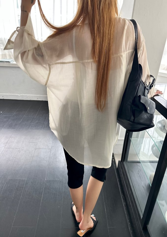 Dress U - Korean Women Fashion - #momslook - Natural Low Shirt - 7