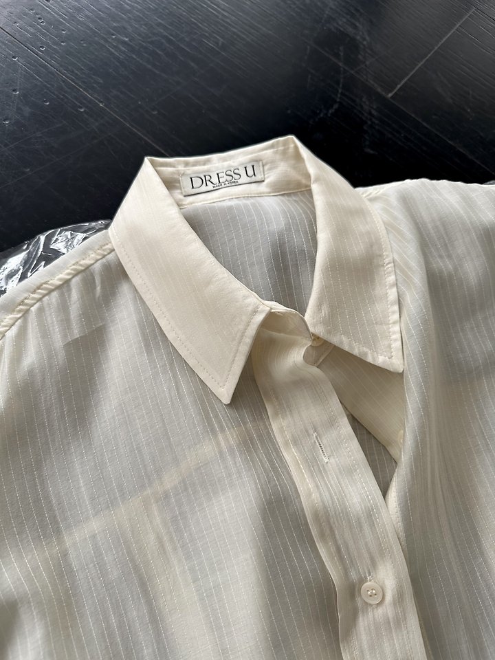 Dress U - Korean Women Fashion - #momslook - Natural Low Shirt - 8