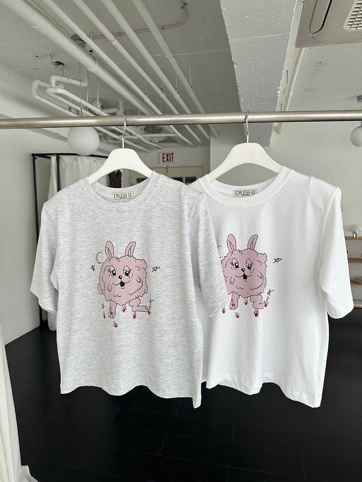 Dress U - Korean Women Fashion - #momslook - Monggeuli Pad Tee
