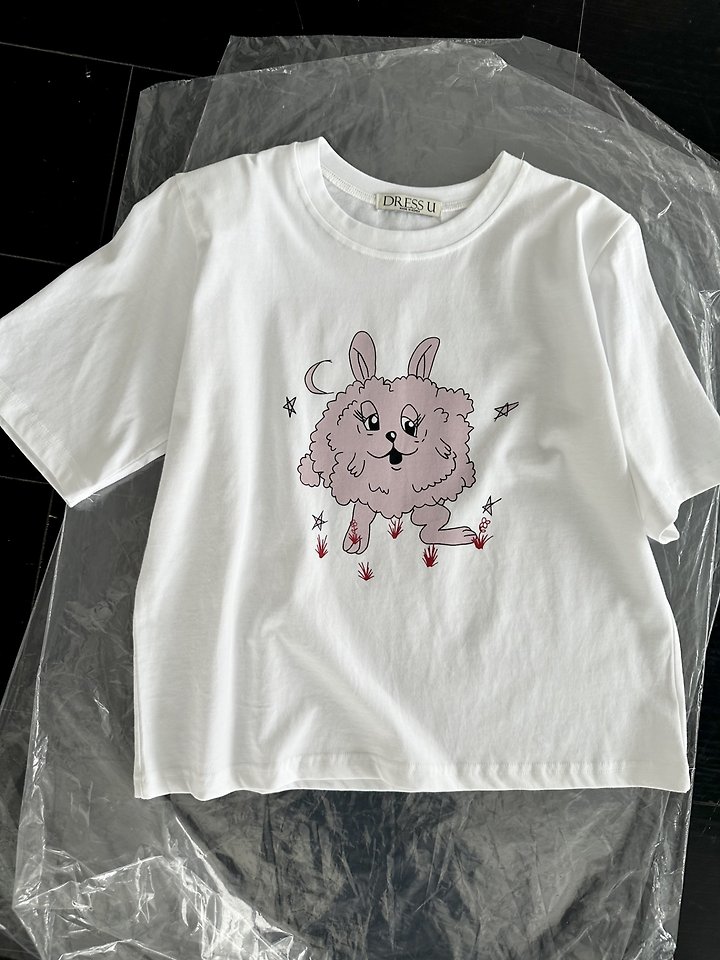 Dress U - Korean Women Fashion - #momslook - Monggeuli Pad Tee - 5