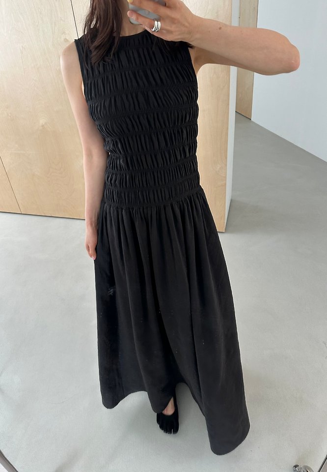Dress U - Korean Women Fashion - #momslook - Smocked Modal One-piece - 3