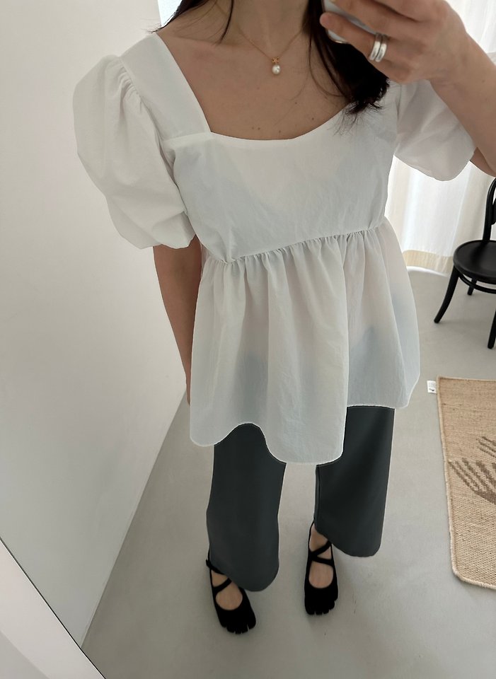 Dress U - Korean Women Fashion - #momslook - Gurum Puff Blouse - 11