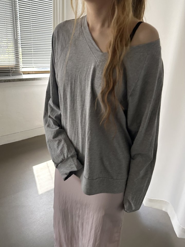 Dress U - Korean Women Fashion - #momslook - Cooling V-Box Tee - 7