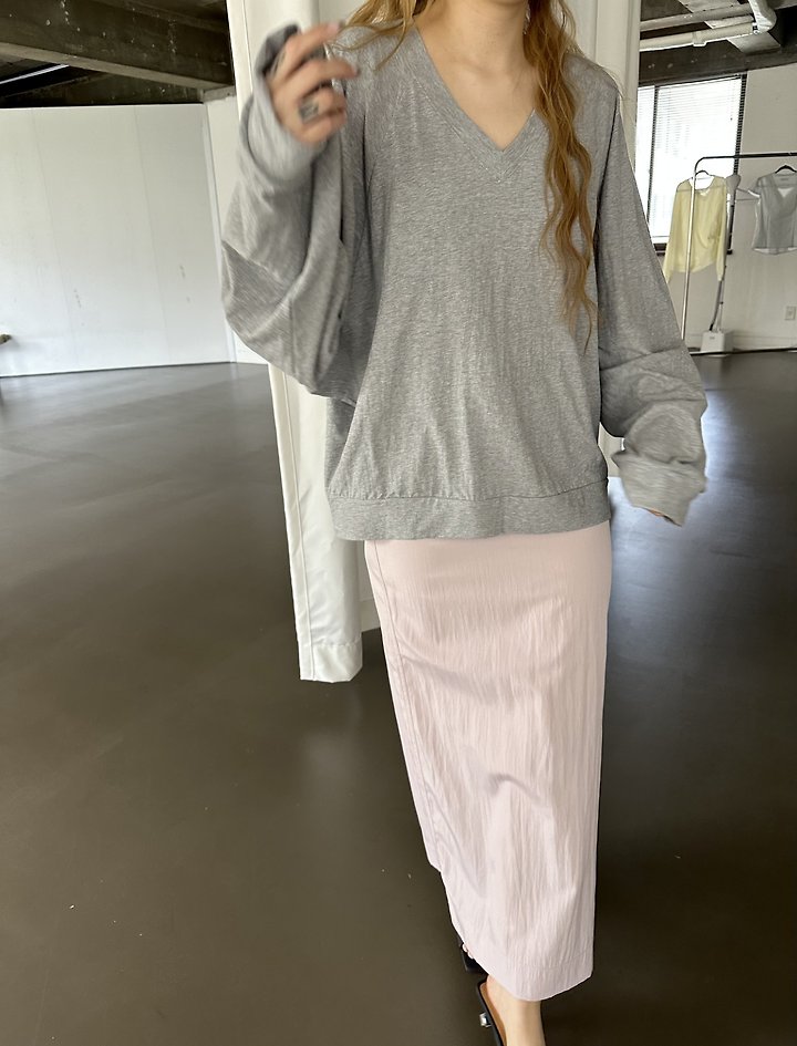 Dress U - Korean Women Fashion - #momslook - Cooling V-Box Tee - 9