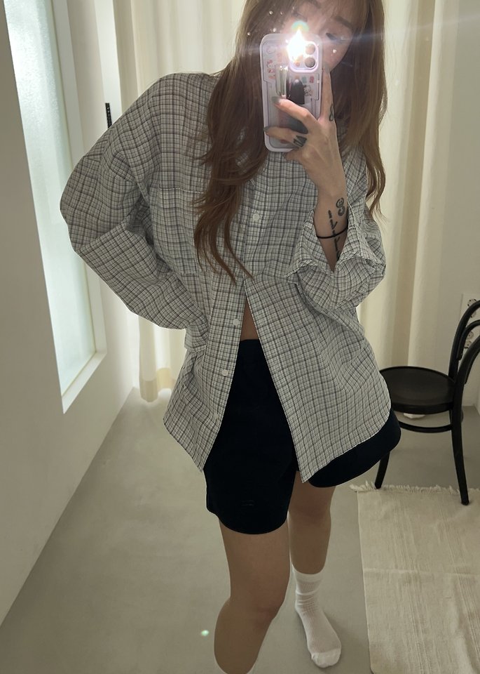 Dress U - Korean Women Fashion - #momslook - Picnic Check Shirt - 12