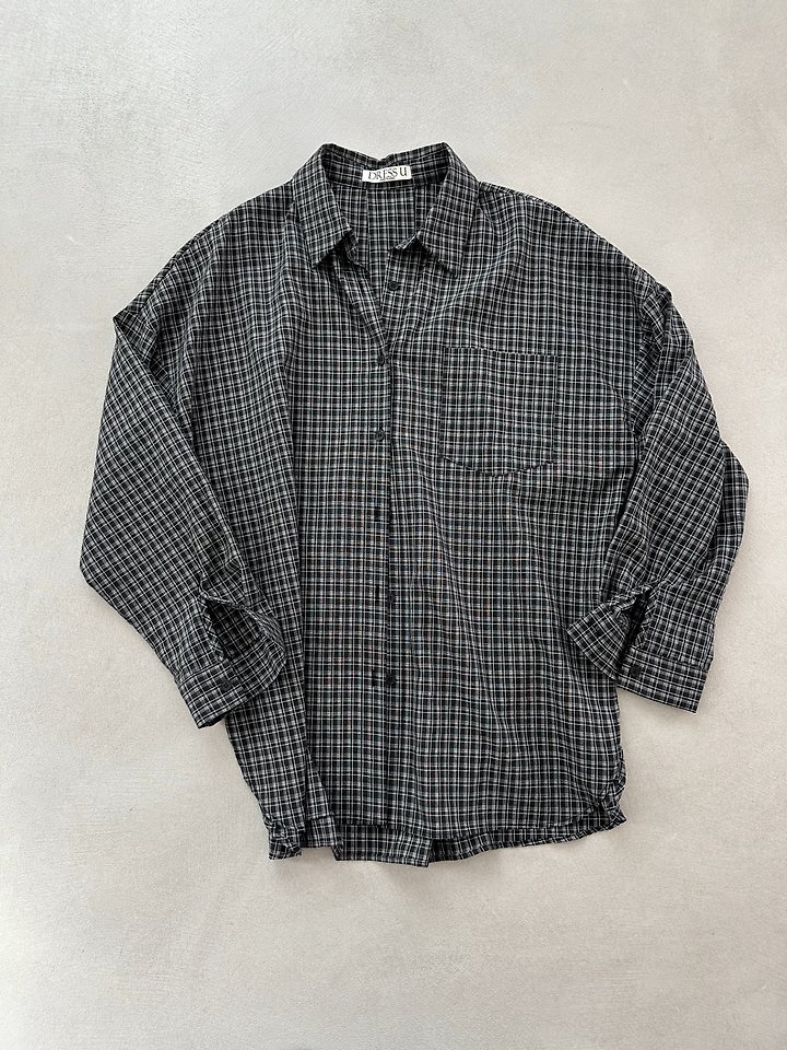 Dress U - Korean Women Fashion - #momslook - Picnic Check Shirt - 6
