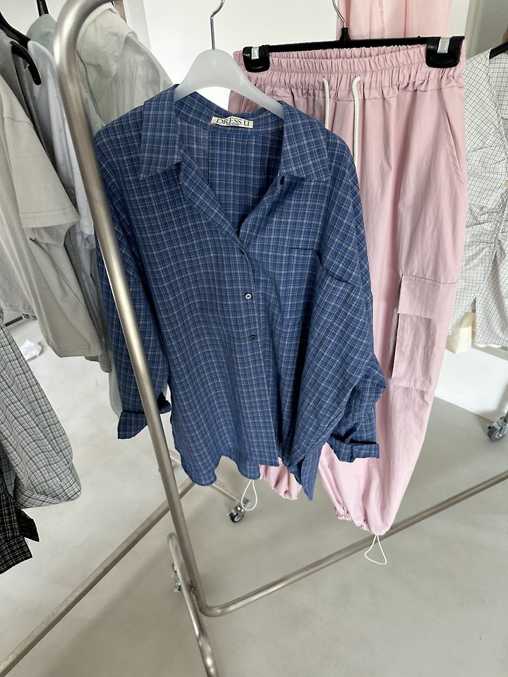 Dress U - Korean Women Fashion - #momslook - Picnic Check Shirt - 8