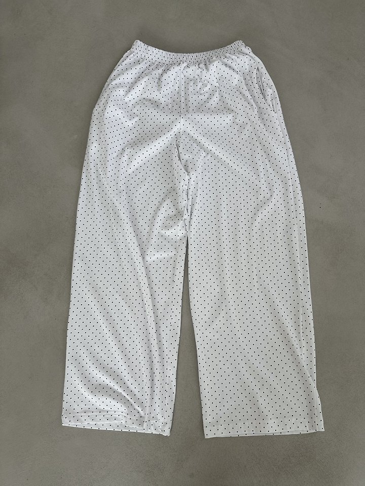 Dress U - Korean Women Fashion - #momslook - Dot Wide Pants - 5
