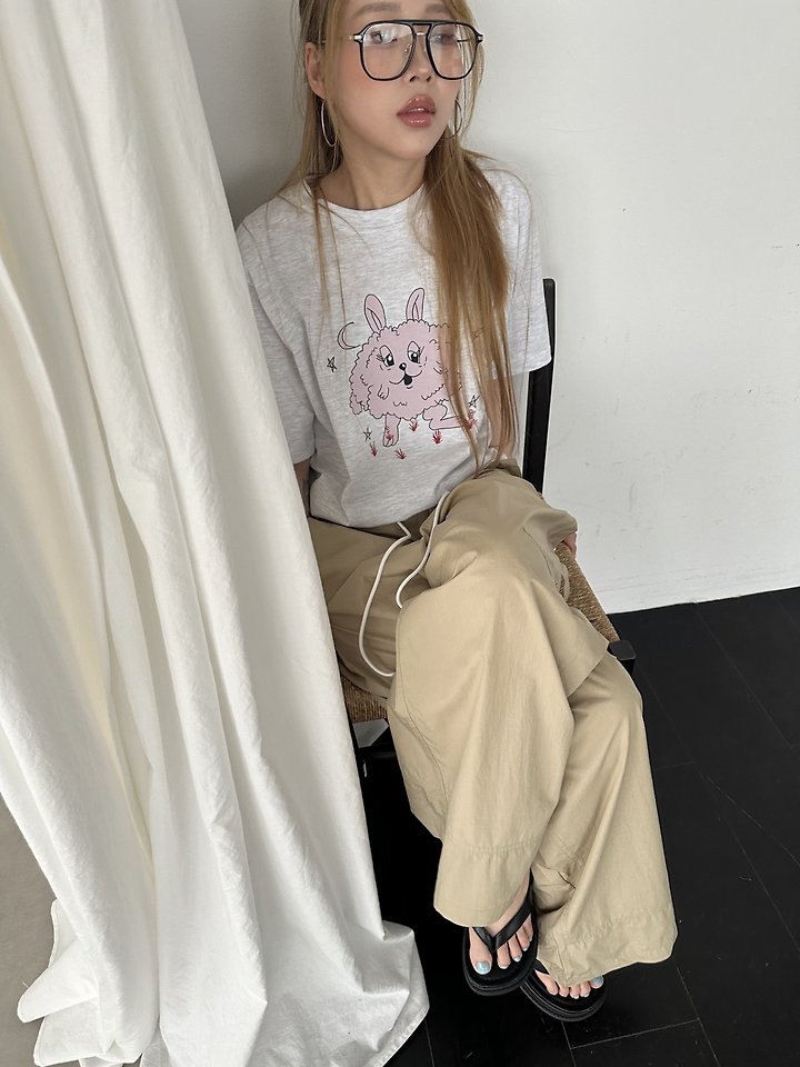 Dress U - Korean Women Fashion - #pursuepretty - Monggeuli Pad Tee - 11