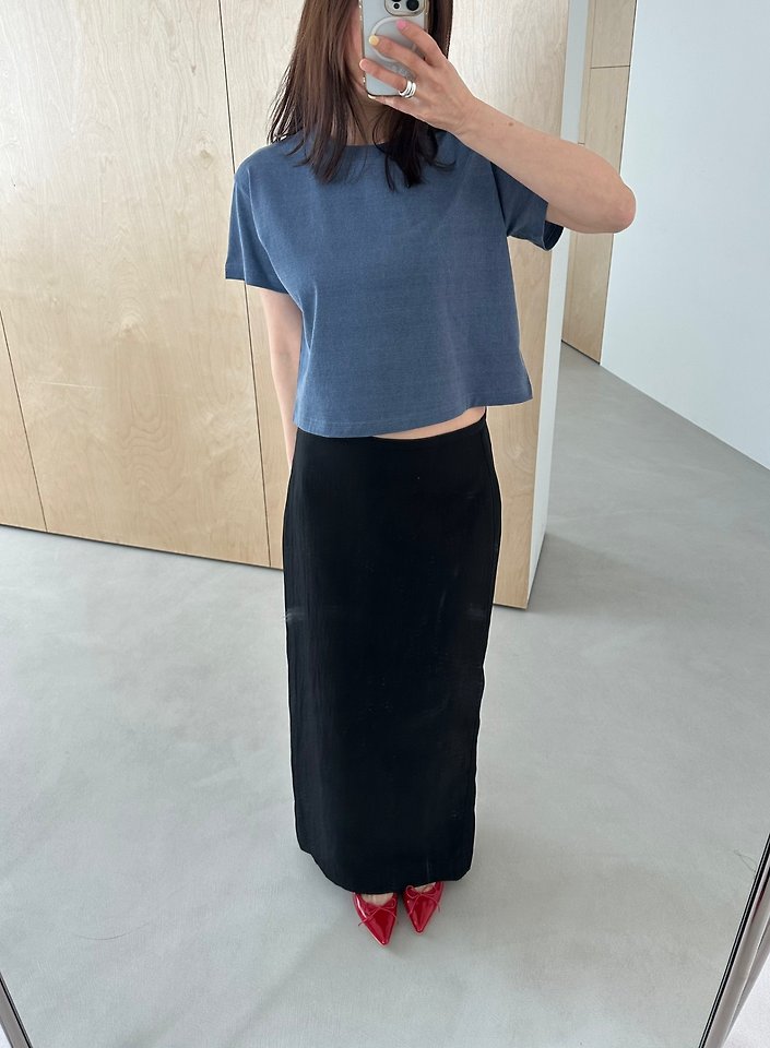 Dress U - Korean Women Fashion - #pursuepretty - Pigment Crop Tee - 6