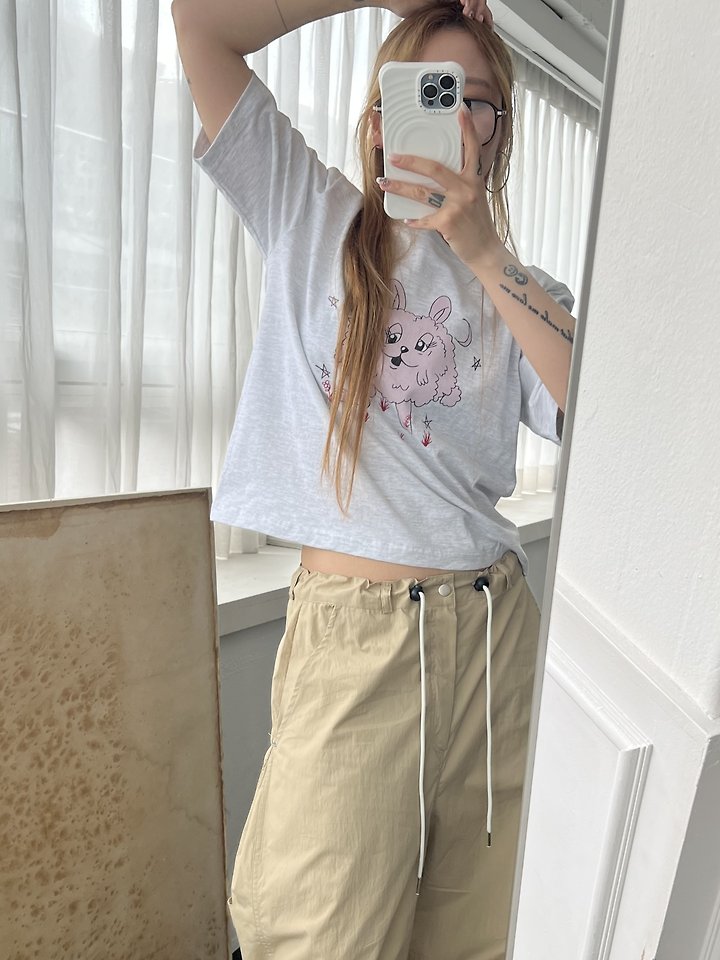 Dress U - Korean Women Fashion - #restrostyle - Monggeuli Pad Tee - 12