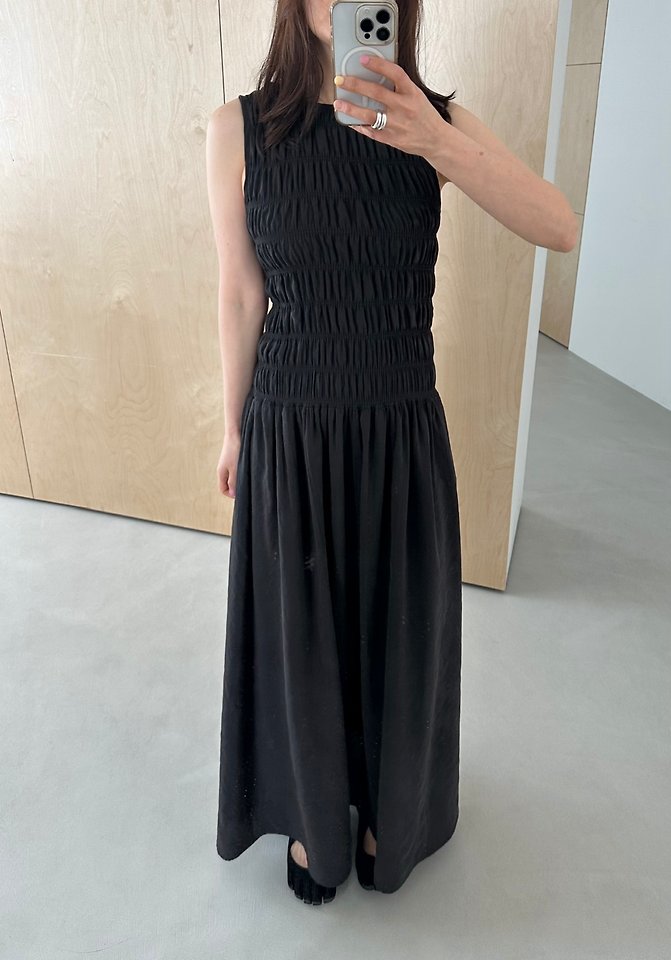 Dress U - Korean Women Fashion - #restrostyle - Smocked Modal One-piece - 8